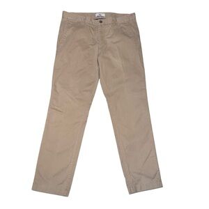 Spoke HEROES Build B Trousers Men's 35x29.5 Inseam Beige Khaki Regular Fit Chino